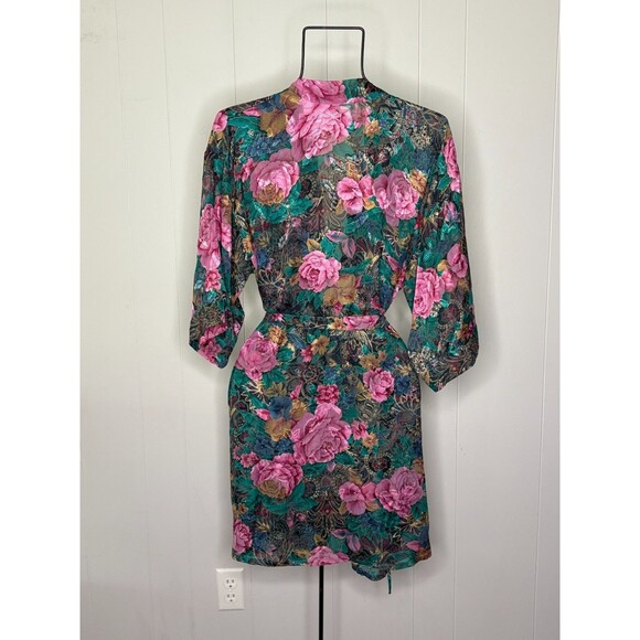 Vintage Inner Most Shorts Cami Tank Pajamas Robe Set PJs‎ Floral Lingerie Size M - Picture 16 of 16